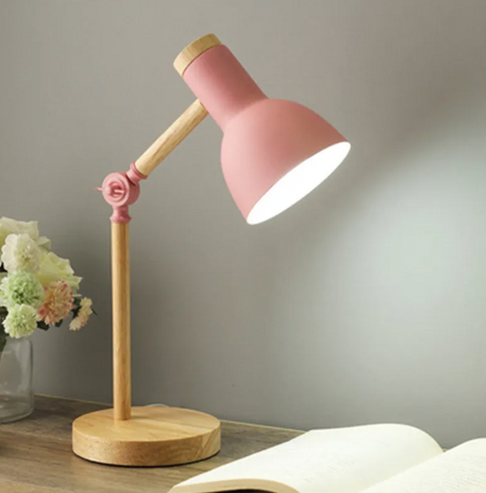 Chloe Table Lamp - Nordic Creative Wooden Art LED Desk Lamp